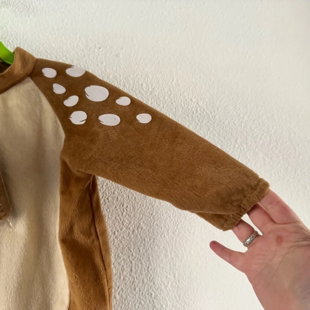 Deer Fawn Costume Woodland Forest Halloween Infant Toddler Baby Girl 12-18mth - Picture 8 of 16